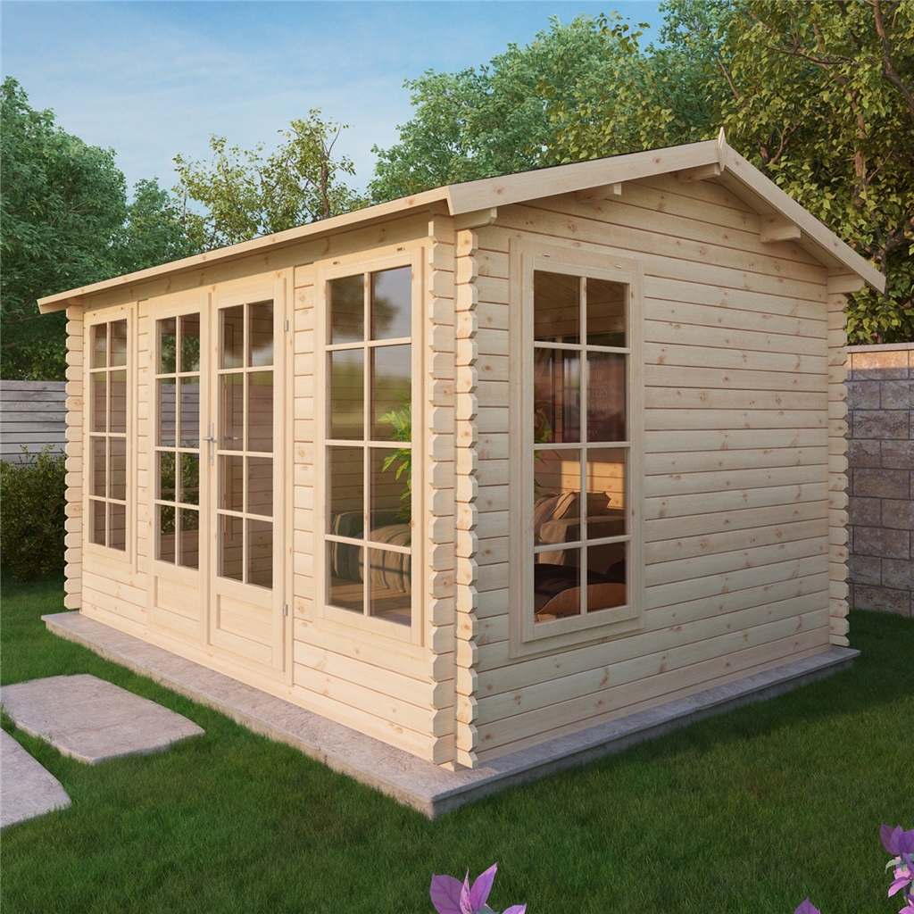 Shedswarehouse Com Oxford Log Cabins Installed 5m X 4m Vermont