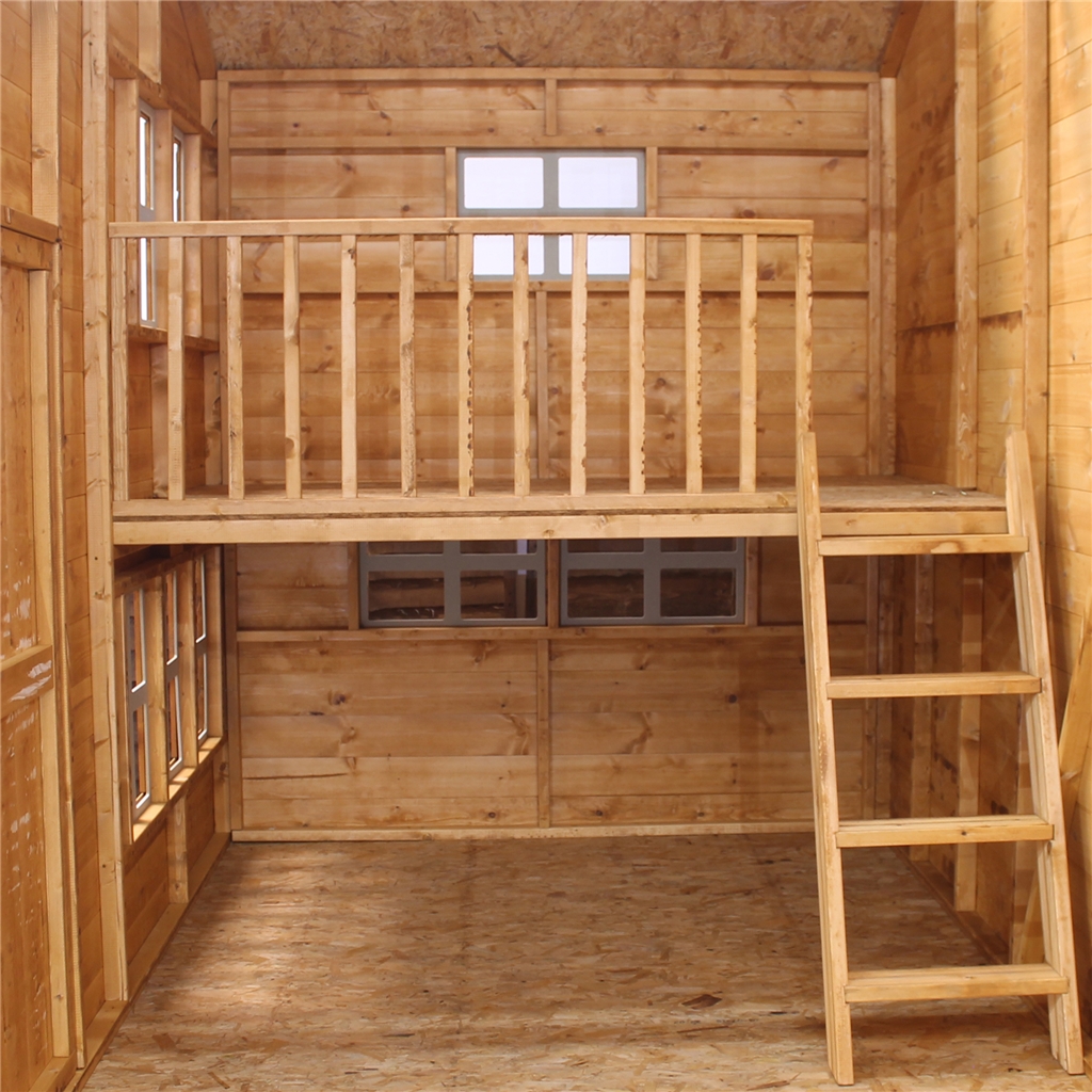 double storey wooden playhouse