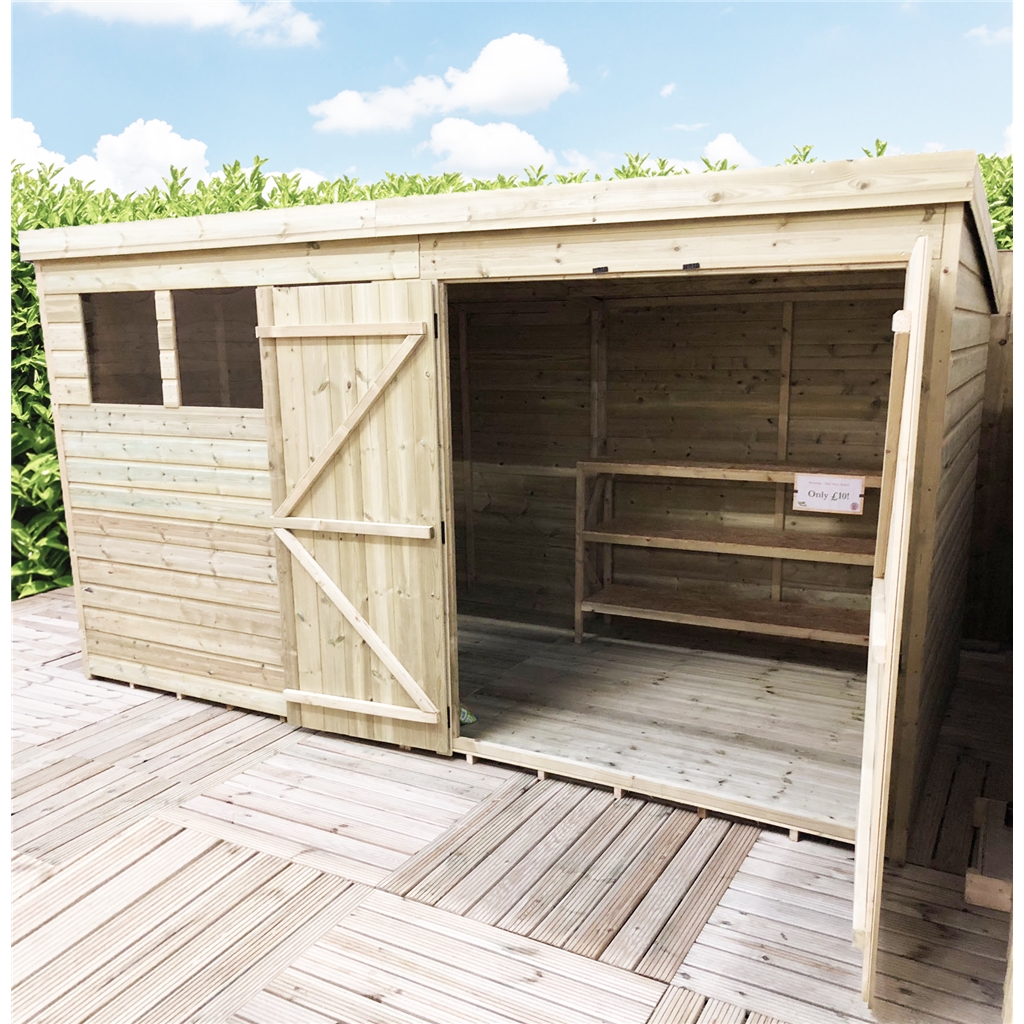 Shedswarehouse Com Aston 14ft X 3ft Pressure Treated Tongue