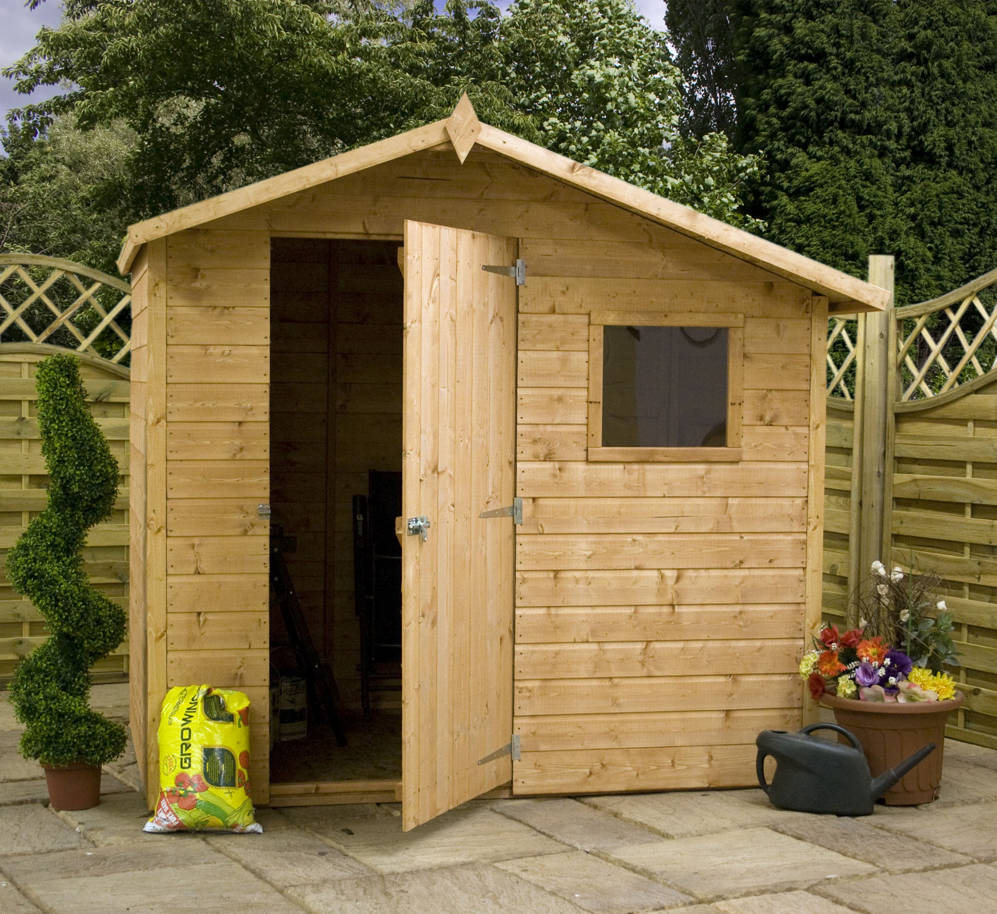 .com | OXFORD | 7ft x 5ft Tongue &amp; Groove Offset Apex Shed 