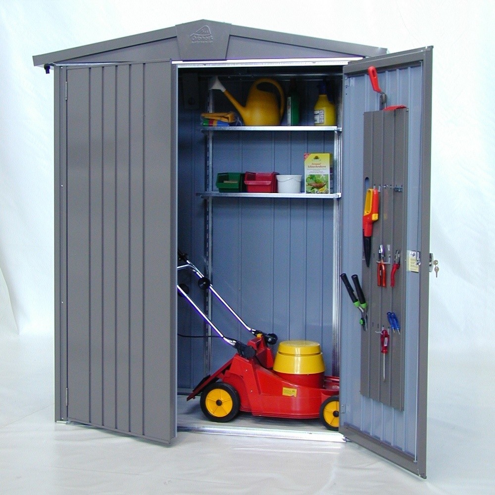 Madrid Metal Sheds 6ft x 3ft Heavy Duty Dark Grey Metallic Metal Shed (1 Madrid Metal Sheds 6ft x 3ft Heavy Duty Dark Grey Metallic Metal Shed (1