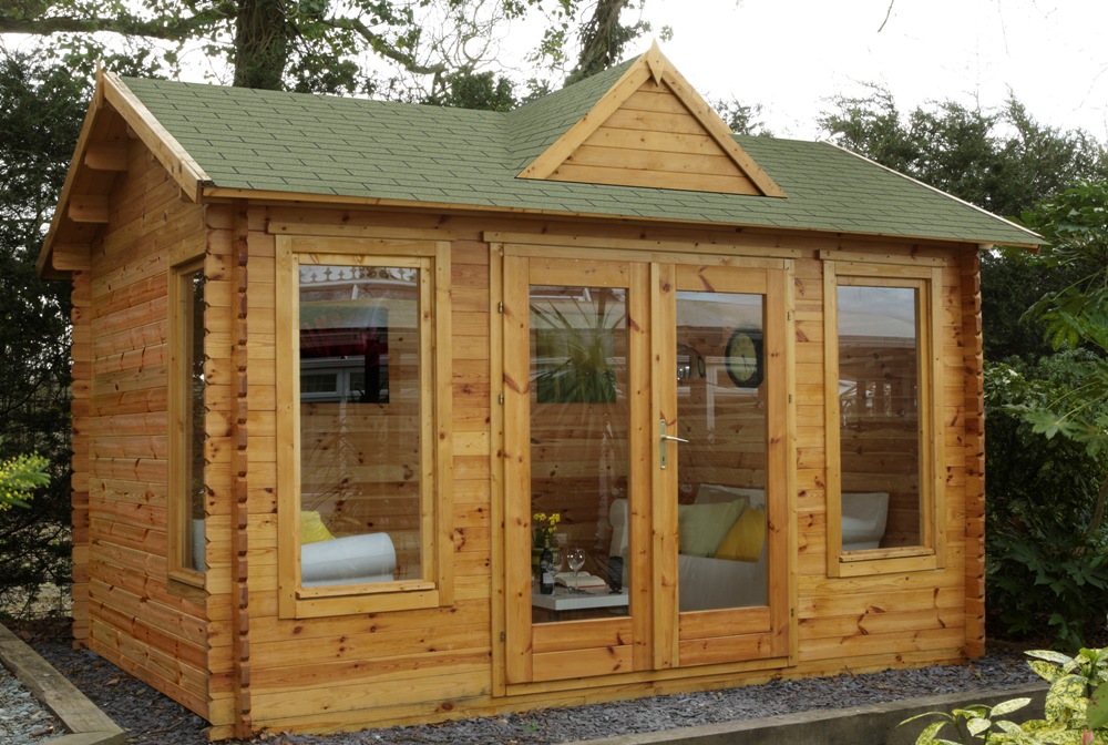 ShedsWarehouse.com | Hanbury Log Cabins (F) | INSTALLED 4m 