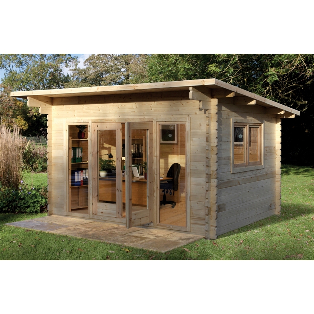 ShedsWarehouse.com | Hanbury Log Cabins | 4m x 3m Log 