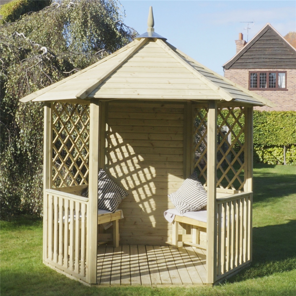 OXFORD GAZEBO 8' 1" x 9' 3" Open Diagonal