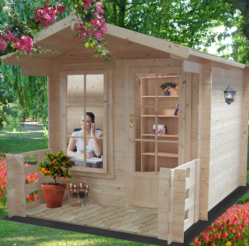 Shedswarehouse Com Stowe 19mm Log Cabins Installed 2 7m X