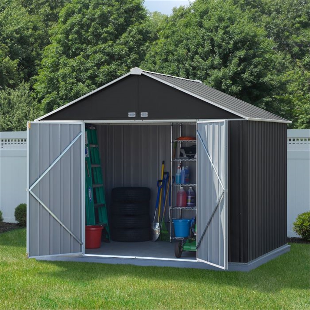 lifetime products 8′ x 7.5′ resin outdoor storage shed