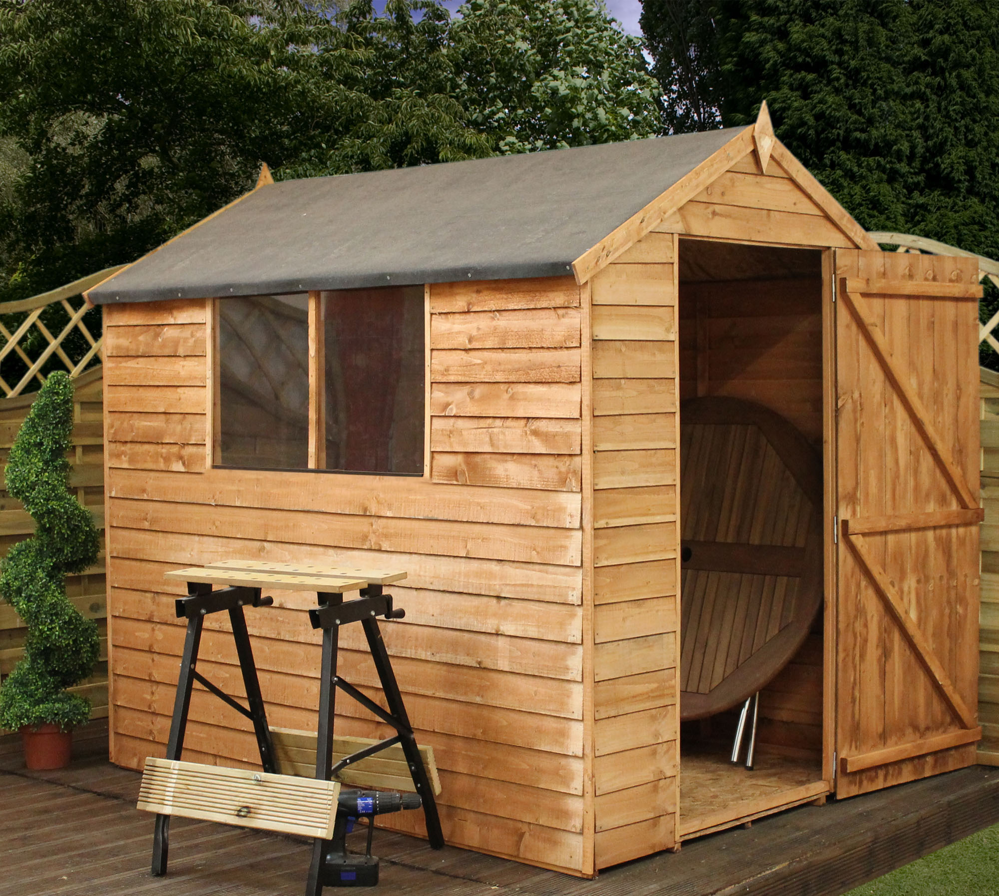 Image search: Timber Garden Furniture Pent Sheds