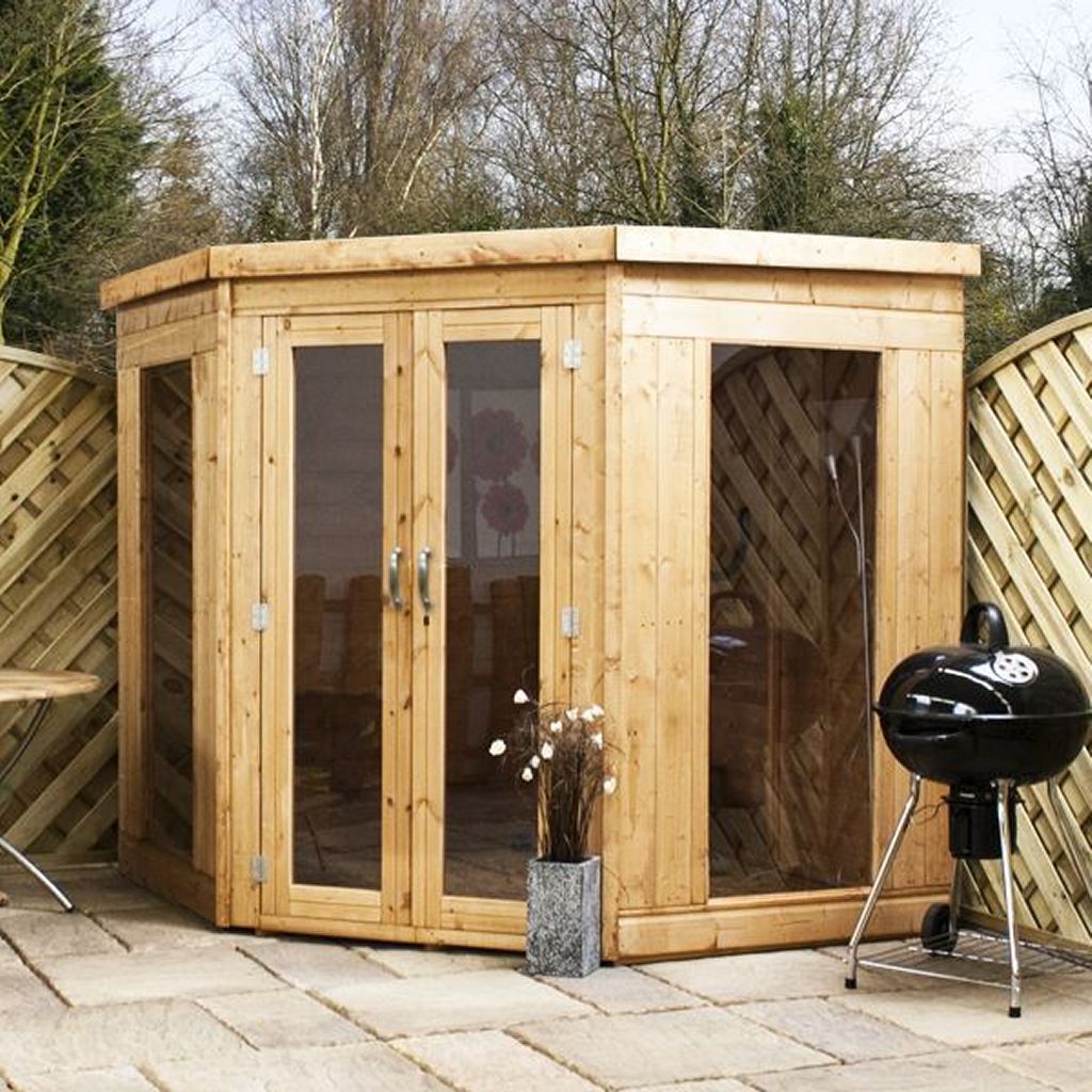 shire aster summerhouse with side storage 12x8 - elbec