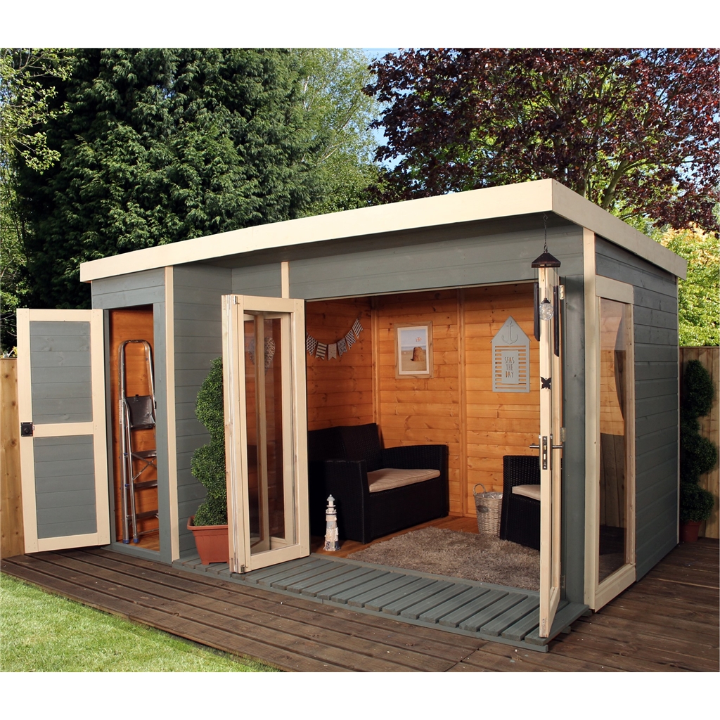 ShedsWarehouse.com | OXFORD SUMMERHOUSES | 12ft x 8ft Contempory 