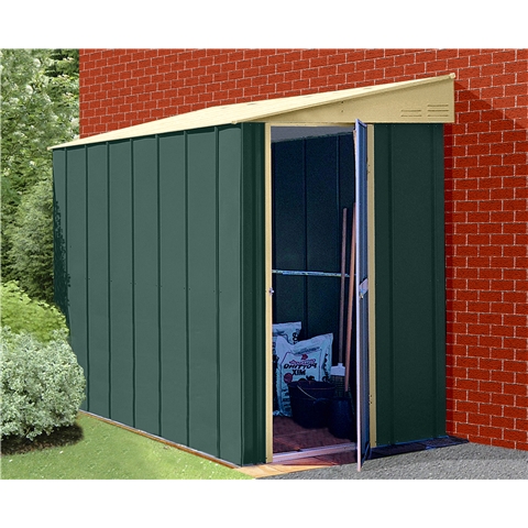 ... .com | Madrid | 4ft x 6ft Premier Lean-To Metal Shed (1.23m x 1.84m