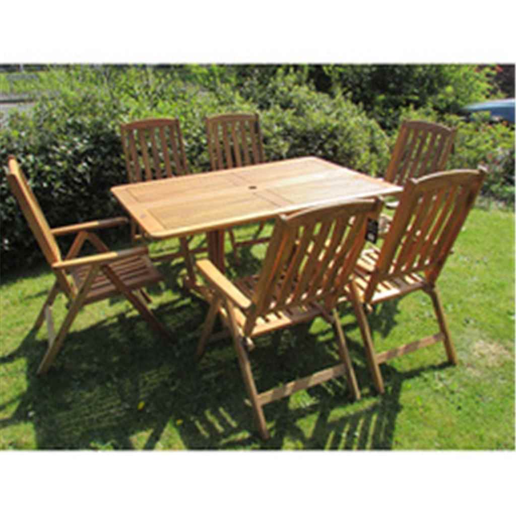 Shedswarehouse Com Garden Furniture Royal Craft Acacia 6 Shedswarehouse Com Garden Furniture Royal Craft Acacia 6 Seater Henley Rectangular Dining Set With Manhattan Recliner Chairs Free Next Working Day