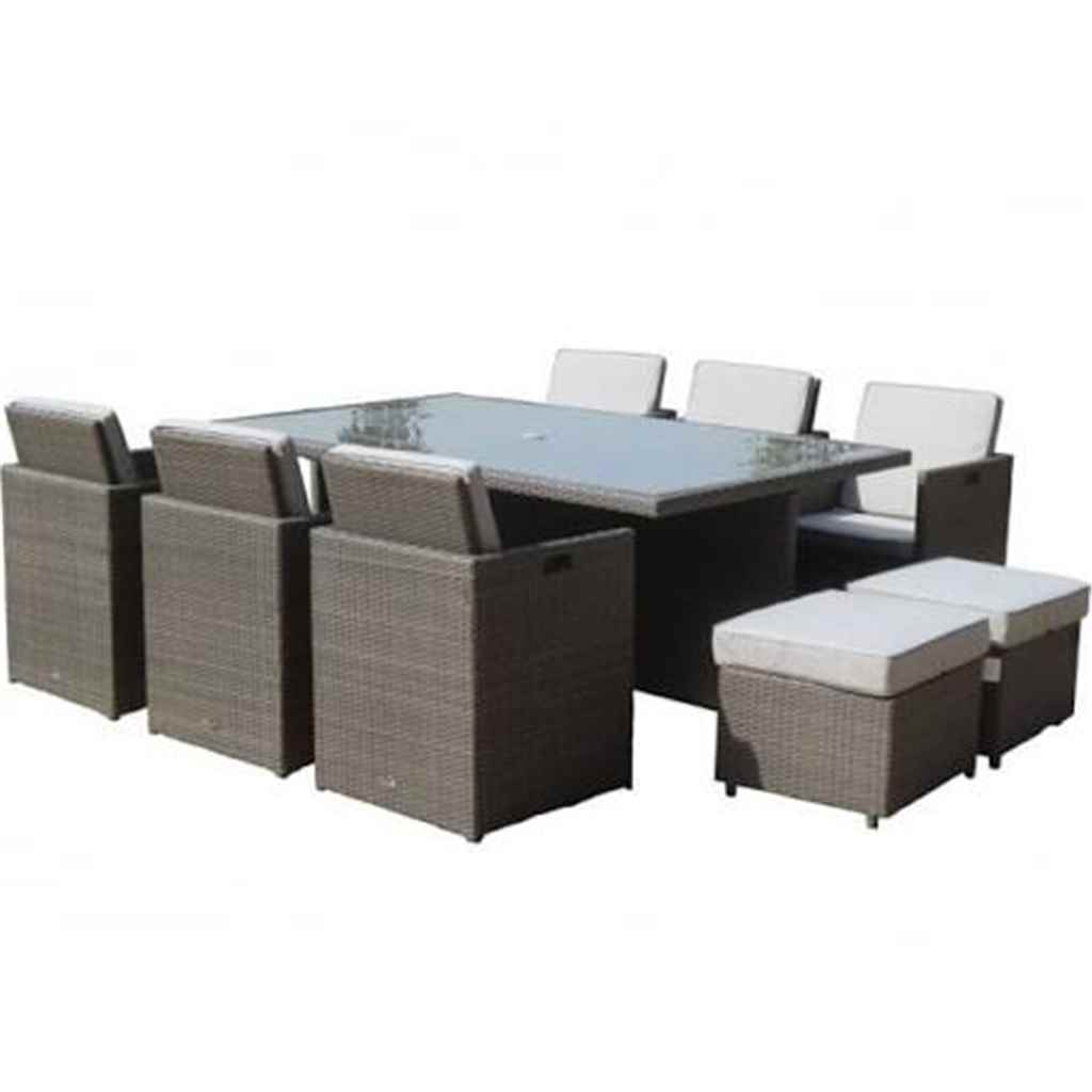 Shedswarehouse Com Garden Furniture Marlow Flat Weave Slate Shedswarehouse Com Garden Furniture Marlow Flat Weave Slate Grey 10 Seater Deluxe Cube Set 195x125cm Rectangle Table With Parasol Hole 6