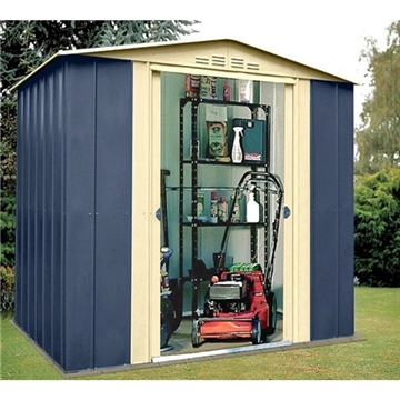 6ft x 5ft Premier Blue Metal Shed (1.83m x 1.54m)