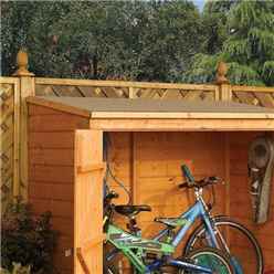 6ft x 3ft (1825mm x 825mm) Deluxe Rowlinson Tongue & Groove Wallstore Bike / Shed