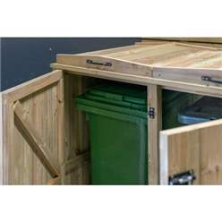 Wheelie Bin & Recycling Box Chest Store - 1 X Wheelie Bin + 2 X Recycling Boxes