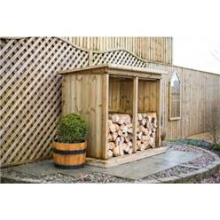 Redwood Pressure Treated Double Log Store