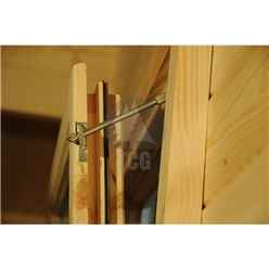 4m X 3m Premier Auron Log Cabin - Double Glazing - 70mm Wall Thickness