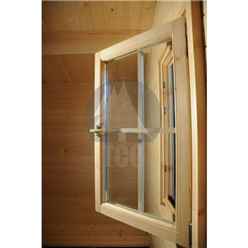 5m X 3m Premier Quebec Log Cabin - Double Glazing - 44mm Wall Thickness