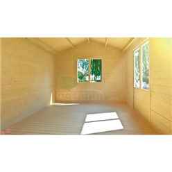 6m X 4m Premier Vars Log Cabin - Double Glazing - 44mm Wall Thickness