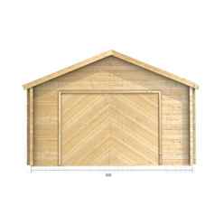 4m X 5m Premier Garage Log Cabin - Double Glazing - 70mm Wall Thickness