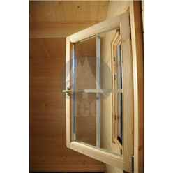 3.5m X 3.5m Premier Arolla Log Cabin - Double Glazing - 44mm Wall Thickness