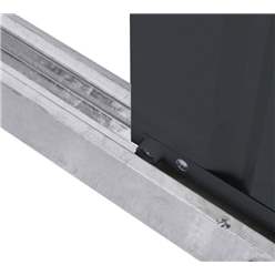 5ft x 3ft Premier EasyFix - Pent - Metal Shed - Anthracite Grey (1.48m x 0.93m)