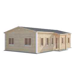 6m x 10m (60m2) Premier Classroom - Building Complaint - Log Cabin - 70mm Wall Thickness - Double Glazing 