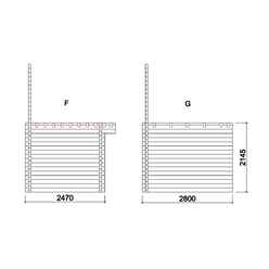 6m X 10m Premier Chalet Log Cabin (with Mezzanine) - 70mm Wall Thickness - Double Glazing