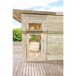  4m x 3m (13ft x 10ft) Insulated 64mm Pressure Treated Garden Office + Free Installation