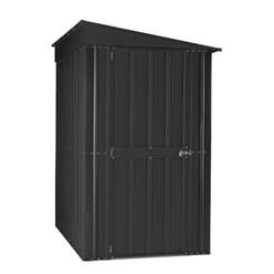 4ft x 6ft Premier EasyFix - Lean To Pent - Metal Shed - Anthracite Grey (1.24m x 1.80m)