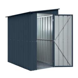 4ft x 8ft Premier EasyFix - Lean To Pent - Metal Shed - Anthracite Grey (1.24m x 2.42m) 