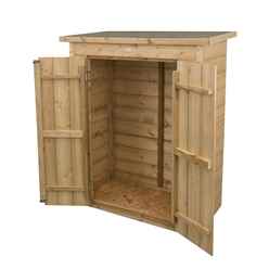 Installed Pressure Treated Shiplap Pent Garden Store (132 X 108 X 55 Cm) - Installation Included