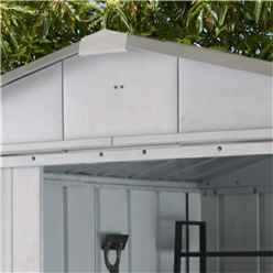 6ft 1 X  6ft 1  Apex Metal Shed With Free Anchor Kit (1.86m X 1.86m)