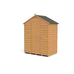 Installed 3ft X 5ft (0.9m X 1.6m) Windowless Overlap Apex Shed With Single Door - Modular - Installation Included - *door Is On The 5ft Side