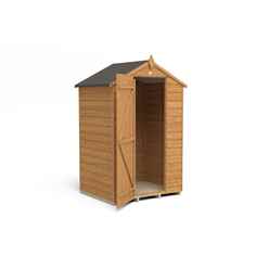3ft x 4ft (0.9m x 1.3m) Windowless Overlap Apex Shed With Single Door - Modular - CORE