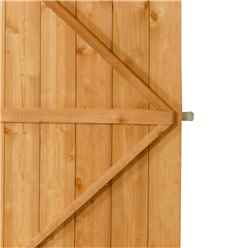 6ft x 4ft (1.8m x 1.3m) Overlap Apex Security Shed With Single Door - Windowless - Modular - CORE