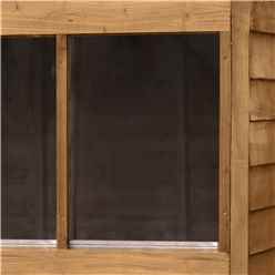 8ft X 6ft (2.4m X 1.9m) Single Door Overlap Apex Wooden Garden Shed + 2 Windows - Modular - Core