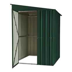 5ft X 8ft Premier Easyfix - Lean To Pent - Metal Shed - Heritage Green (1.55m X 2.42m)