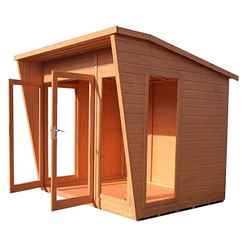 8ft x 6ft (2.99m x 1.79m) - Premier Wooden Summerhouse - 12mm T&G Walls & Floor 
