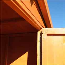 8ft X 6ft  (2.39m X 1.79m) - Tongue And Groove Security - Apex Garden Wooden Shed Workshop - Single Door - 12mm Tongue And Groove Floor And Roof