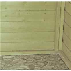 4ft X 6ft (1.19m X 1.79m) - Pressure Treated - Overlap - Apex Garden Shed - Windowless - Double Doors
