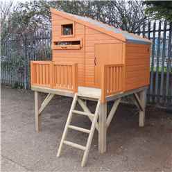 6ft x 6ft (1.79m x 1.79m) - Stowe Command Post Tower Playhouse - 12mm Tongue & Groove - 3 Windows - Single Door - Pent Roof