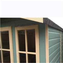 10ft X 7ft (2.97m X 2.05m) - Premier Wooden Summerhouse - Single Doors - 12mm T&g Walls - Floor - Roof