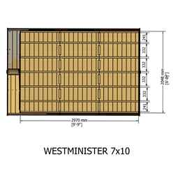 10ft X 7ft (2.97m X 2.05m) - Premier Wooden Summerhouse - Optional Veranda - 12mm T&g Walls - Floor - Roof