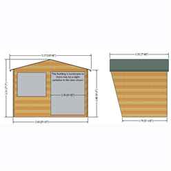 10ft X 6ft (3m X 1.79m) - Premier Wooden Summerhouse - 12mm T&g Walls - Floor - Roof