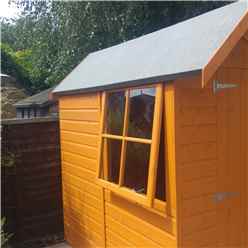 7ft x 7ft (2.05m x 1.98m) Stowe Tongue & Groove Apex Garden Shed / Barn  1 Window - Double Doors - 12mm Tongue and Groove Floor 