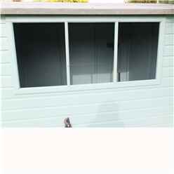 8ft x 6ft (2.39m x 1.79m) - Tongue And Groove - Apex Workshop - 2 Windows - Single Door - 12mm Tongue And Groove Floor and Roof 