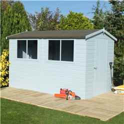 12ft X 8ft (3.59m X 2.39m) - Tongue And Groove - Wooden Apex Workshop - 12mm Tongue And Groove Floor And Roof