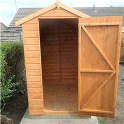 Installed 6ft X 4ft (1.83m X 1.19m) - Tongue & Groove Apex Grden Shed - 1 Window - Single Door - 10mm Solid Osb Floor Installation Included