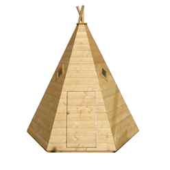 INSTALLED - 7ft x 6ft (2.11m x 1.77m) - Stowe Wigwam Playhouse INSTALLATION INCLUDED